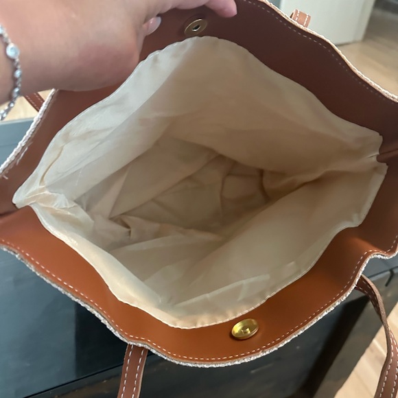 Jute Tote Bag. New - Picture 3 of 3